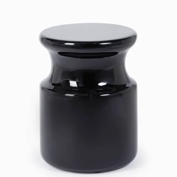 Кофейный стол Perry Ø33х45 см, черный глянец