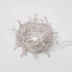 ULD-S0500-050-DTA BLUE IP20 Гирлянда светодиодная с контроллером. 5м. 50 светодиодов. Синий свет. Провод прозрачный. ТМ Uniel