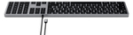 Клавиатура Satechi Slim W3 USB-C Wired Keyboard-RU. Раскладка - Русская. Цвет- Серый космос.