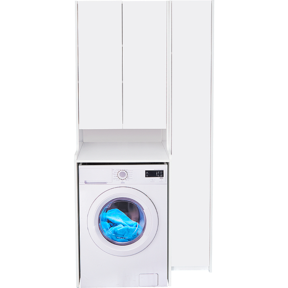 Шкаф пенал напольный Акватон ЛОНДРИ 31 белый глянец