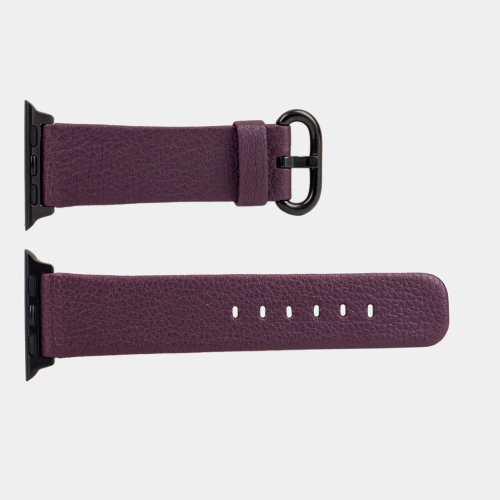 Ремешок для Apple Watch 44/45/46 mm из кожи козы, фиолетового цвета