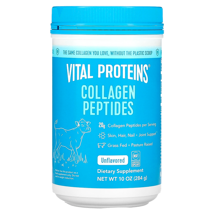 Пептиды коллагена без вкуса, Collagen Peptides, Unflavored, Vital Proteins, 284 g