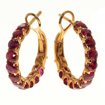 Серьги с Рубинами, E0101-4/15