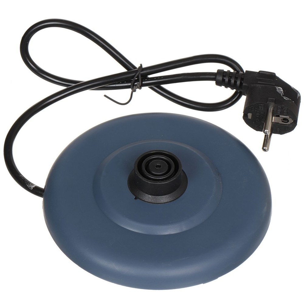 Чайник электрический Lofter, C03, синий, 2 л, 1500 Вт, скрытый нагревательный элемент, подсветка, стекло