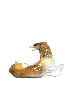 Фарфоровая статуэтка "Собака Борзая", ЛФЗ, СССР, 1947 - 1955 гг.