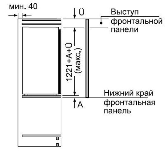 Встраиваемый холодильник NEFF KI8413D20R