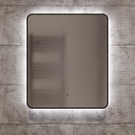 Зеркало MIXLINE "Инканто" 600*700 (ШВ) бесконтактный сенсор, светодиодная подсветка,черная окантовка