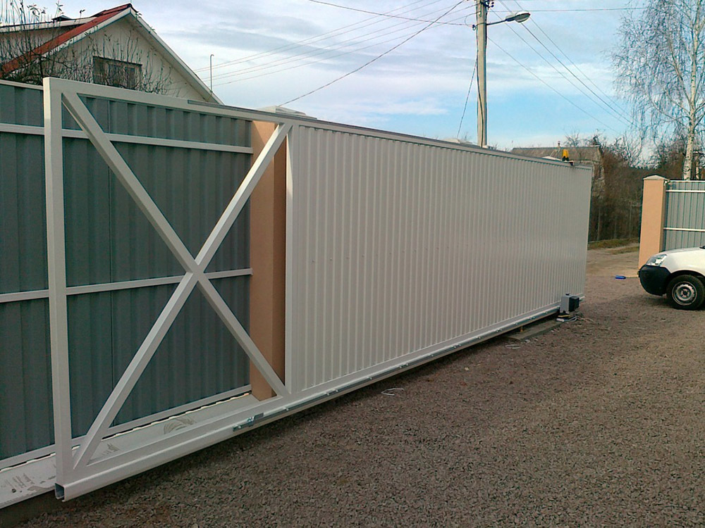 Ворота откатные кованые 21