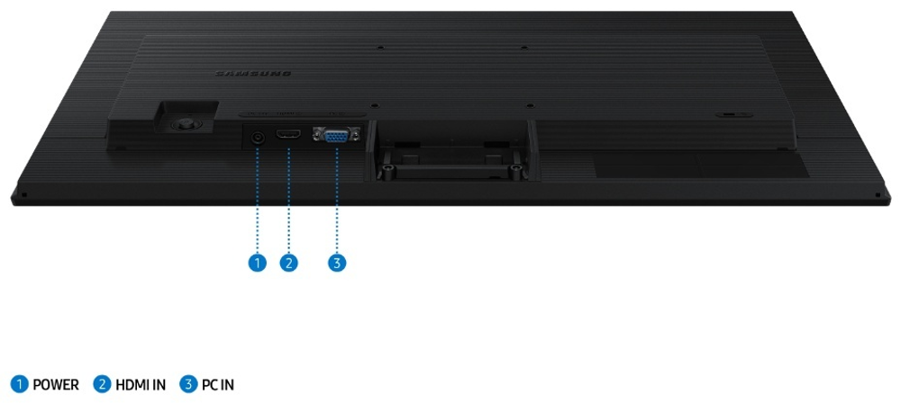 Монитор 24" Samsung LS24D304GAIXCI черный
