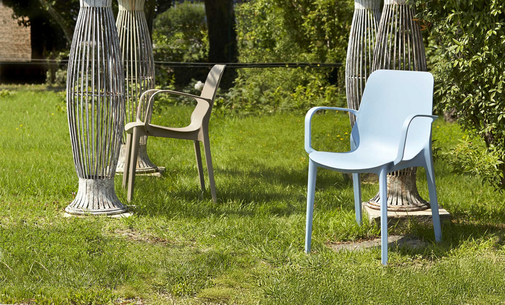 Кресло пластиковое Scab Design Ginevra Go Green, тортора