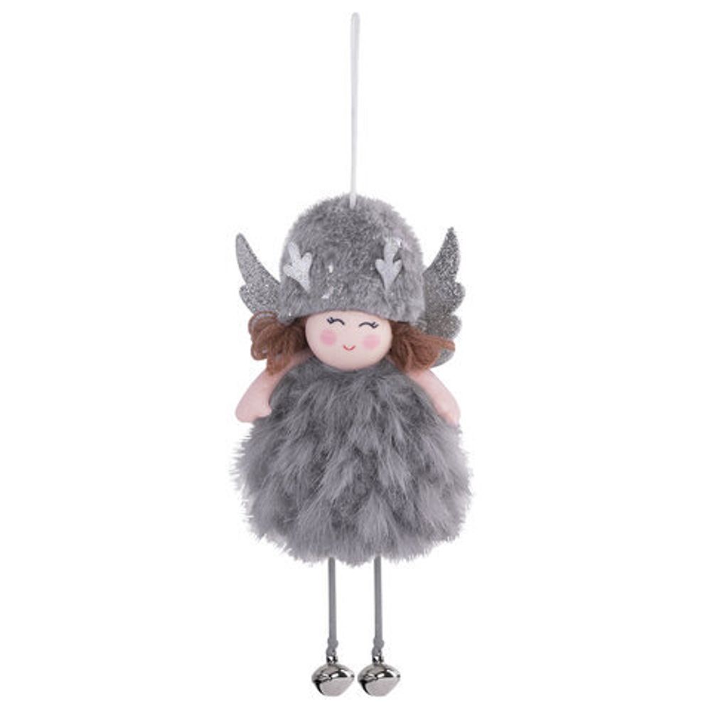 Украшение елочное, 18 см, "Ангелочек", полиэстер, ассорти 4 дизайна, ЗОЛОТАЯ СКАЗКА, 592607