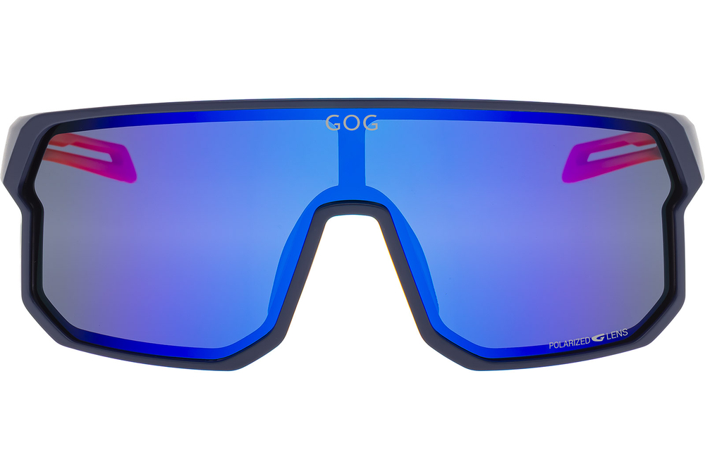 Спортивные очки GOG Vidar / Matt Navy Blue/Orange / Polarized Reflex Blue
