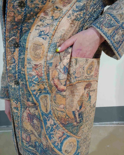 Пальто "Знаки зодиака", по мотивам фламандского гобелена 17 в