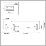 5684/10WL LEDIO LN23 057 белый Настенный светильник LED 10W 3000K 700Лм 220V COSI