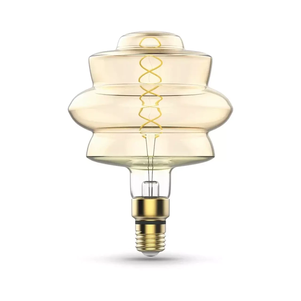 Лампа Gauss LED Filament BD180 8W Е27 560lm 2400К  golden flexible 161802008