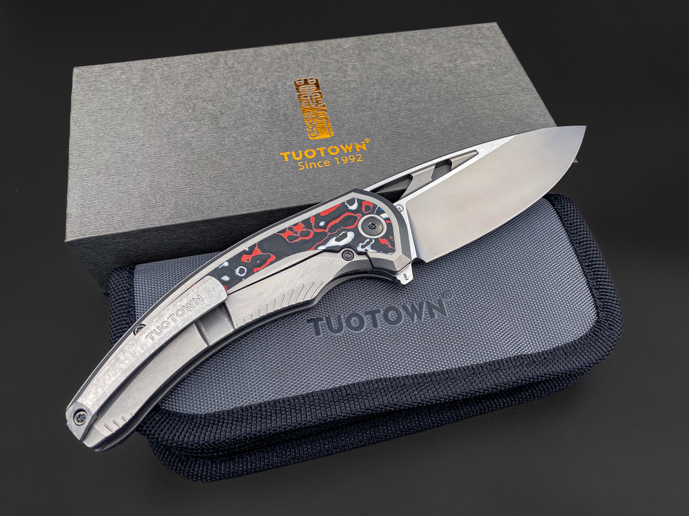 Складной нож Whale M390 Nebula carbon