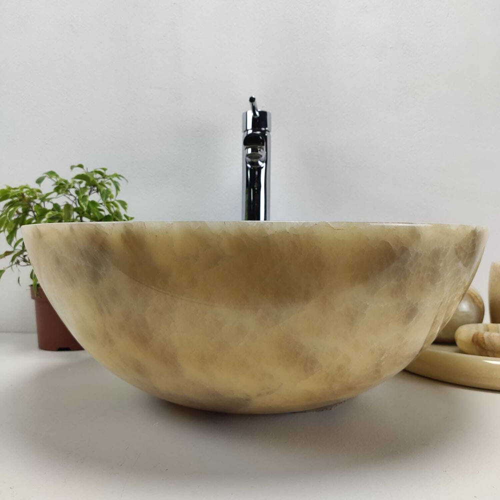 Раковина из оникса Bowl Grey Medium TinLip BO-61089 45*45*17