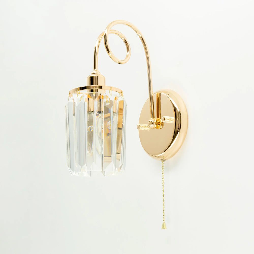 Citilux Синди CL330312 Бра хрустальное с выключателем Золото