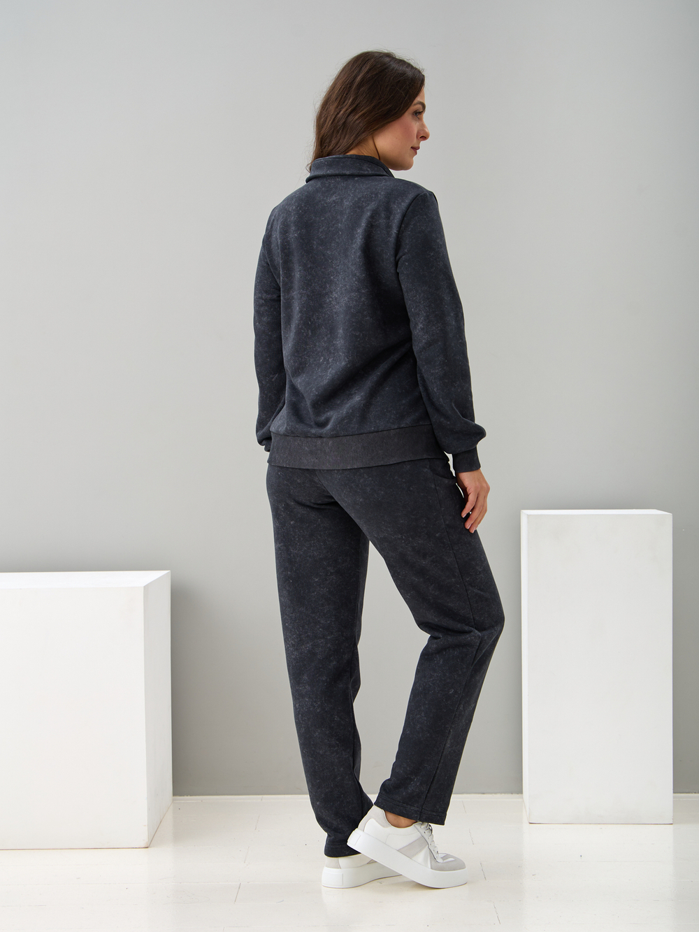 Костюм с брюками КБфп-584/варенка-графит