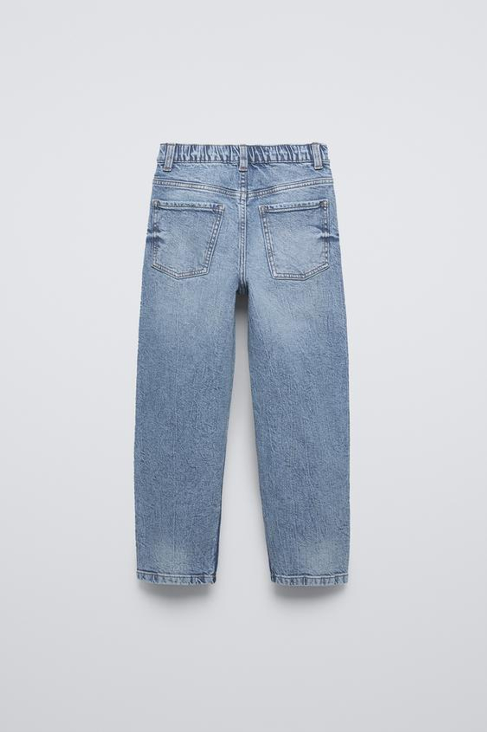 ZARA ДЖИНСЫ MOM FIT COMFORT, СИНИЙ