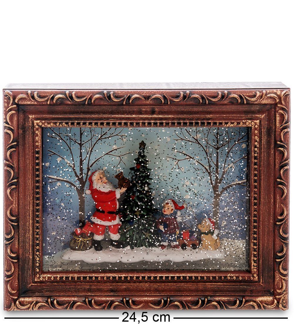 XM-823 Новогодняя миниатюра в раме с подсветкой