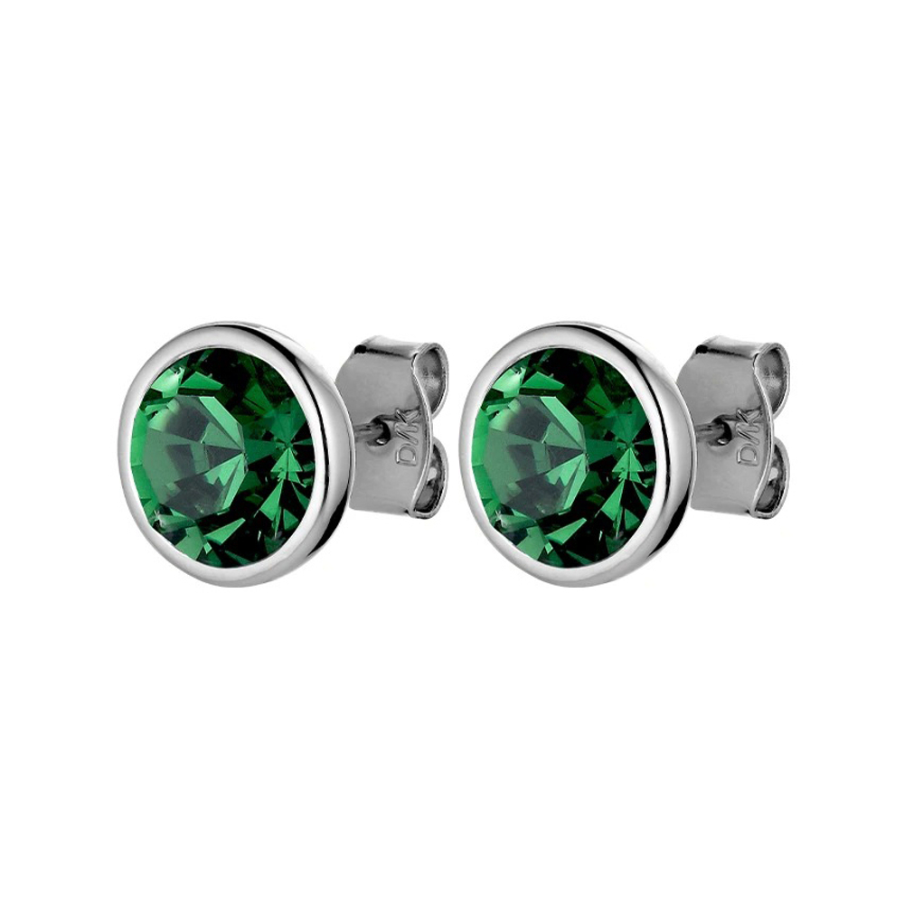 Серьги Dyrberg Kern DIA SS EMERALD GREEN 430134