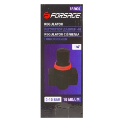 Регулятор давления воздуха 1/4''(F)x1/4''(F)(0-10bar,раб. температура 5°-60°) Forsage F-BR2000