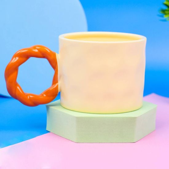 Кружка керамическая Капибара Work, желтый 400мл