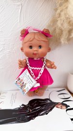 Ванильный пупс без волос с закрывающимися глазками