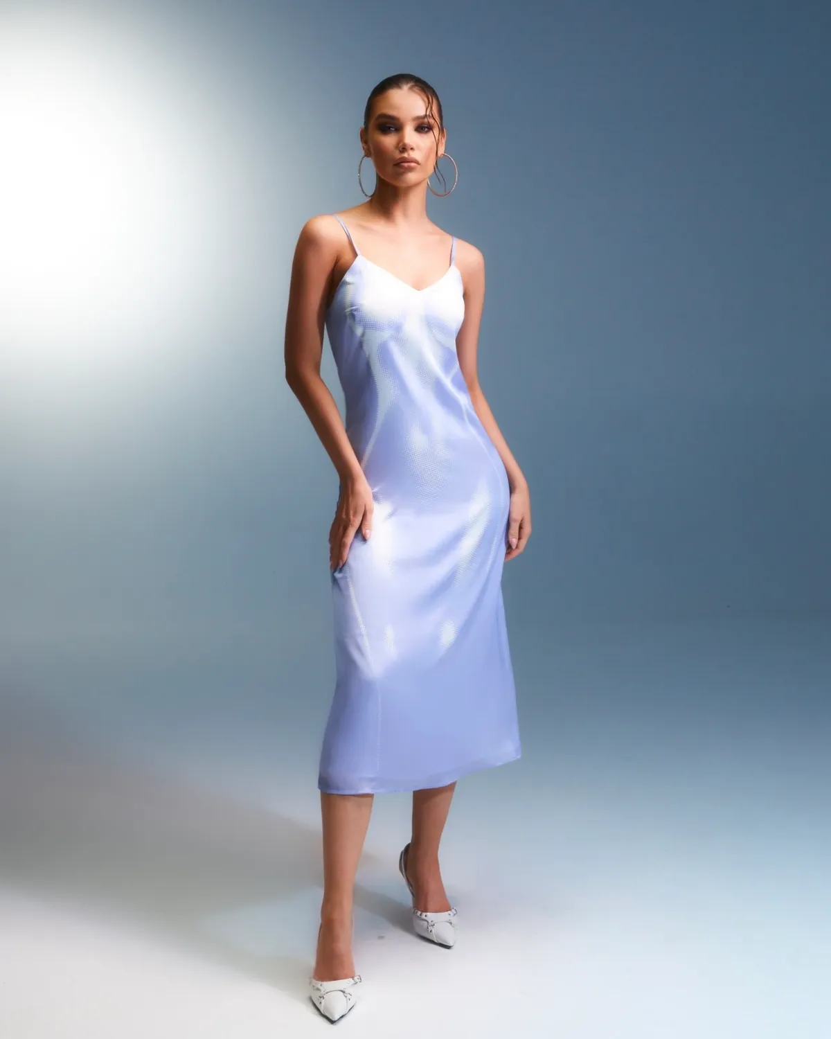 Slip Dress Topless Blue
