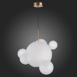 SL1133.513.01 Светильник подвесной ST-Luce Латунь/Белый E27 1*60W BOPONE