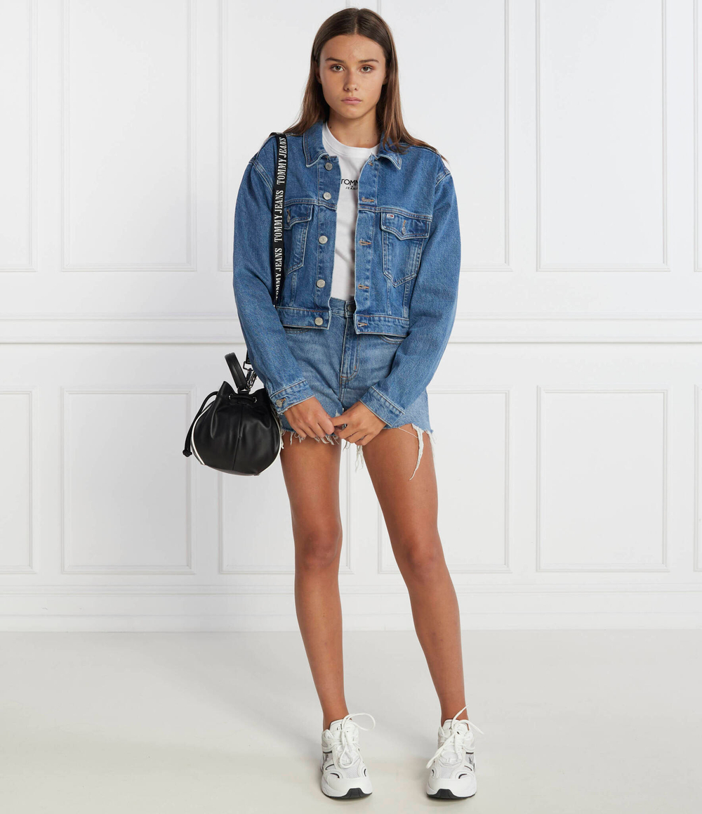 Джинсовая куртка Tommy Jeans - голубой(DW0DW16096)