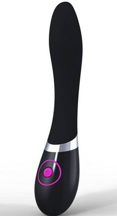 Черный вибратор для массажа G-spot