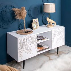 Тумба под ТВ Тропик 117см Классика Айс Найт Голд