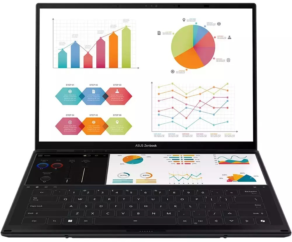 Ноутбук ASUS Zenbook Duo UX8406CA-PZ079W 14" / 32 Гб / SSD 2048 Гб / Win 11 / 90NB14X1-M00330