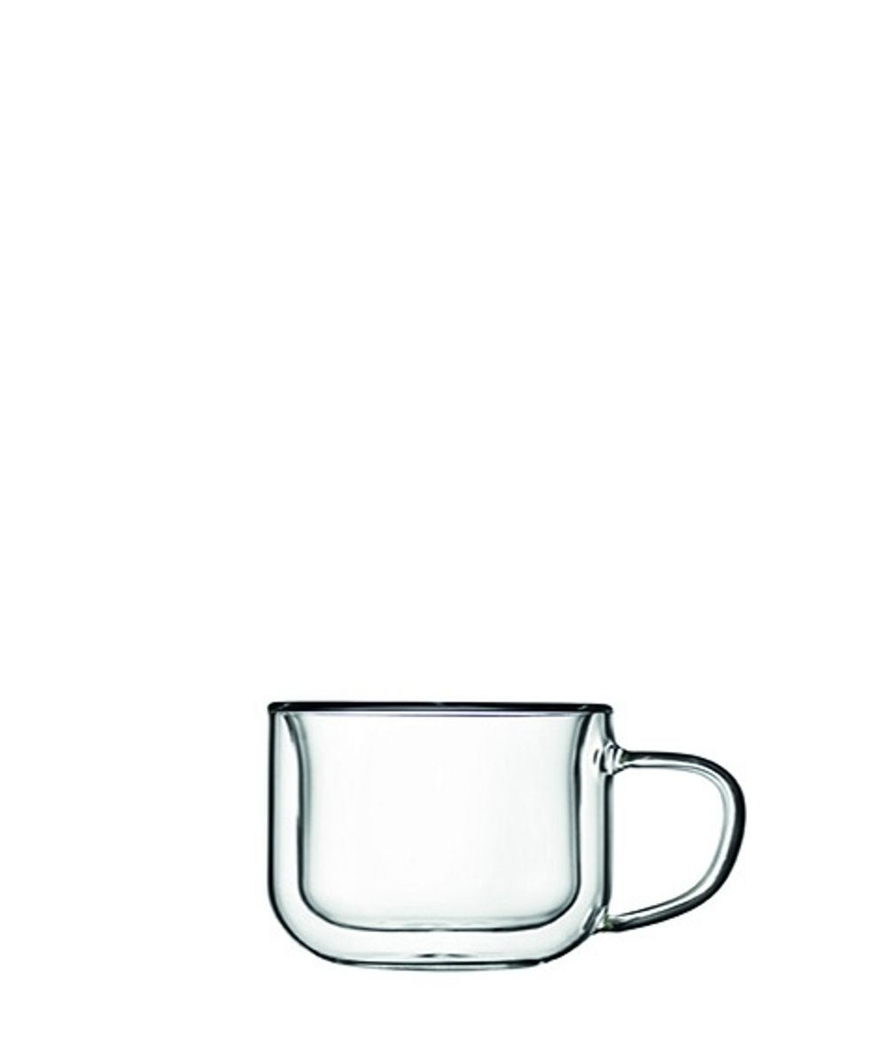 Чашка с ручкой, с двойными стенками, 85 мл, d 8,2 см h 5,9 см, Thermic Glass