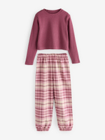 Пижама для девочки Next E51-155, 2 шт., Розовый, Молочный