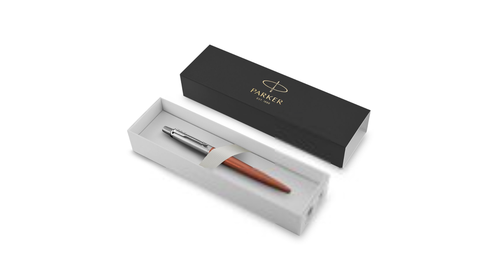 Шариковая ручка Parker Jotter Essential, Chelsea Orange CT, стержень: Mblue