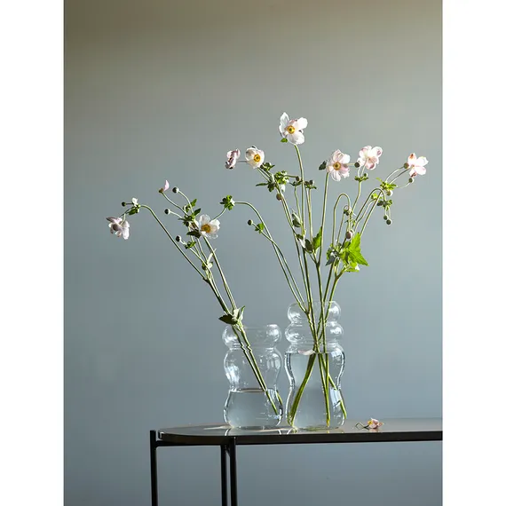 Ваза swell, 22 см, прозрачная