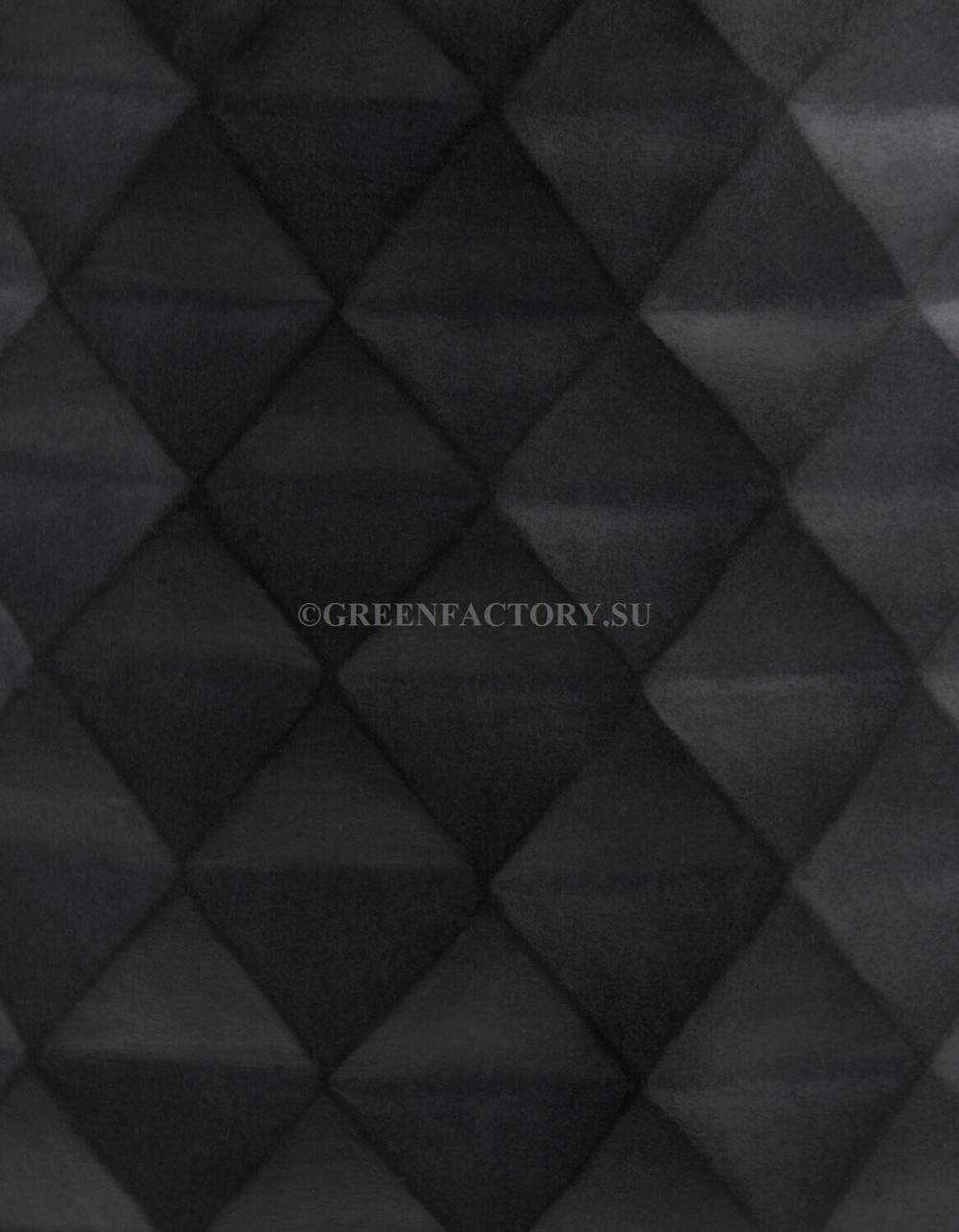 Кашпо TREEZ ERGO - серия Diamond - Чаша-конус - Антрацит