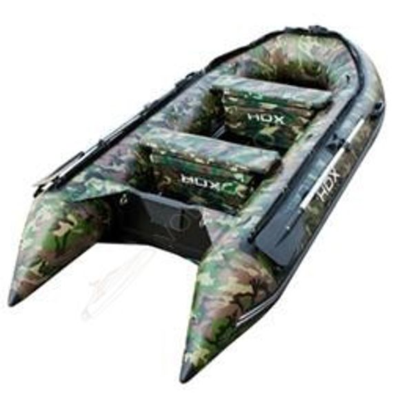 Лодка HDX CARBON 240 ( зелёный-камуфляж ) дерев. пол P/L