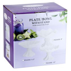 Блюдо на ножке " " 24х24х12,5см (фарфор) (подарочная упаковка)