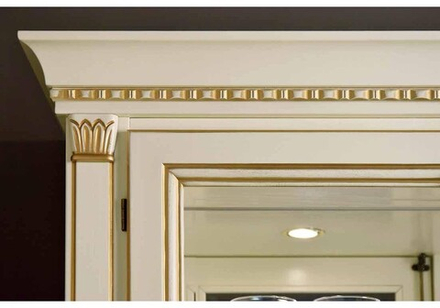 FLORENCE Шкаф-витрина 1-дв. с зеркалом и подсветкой (левая) Арт. 510