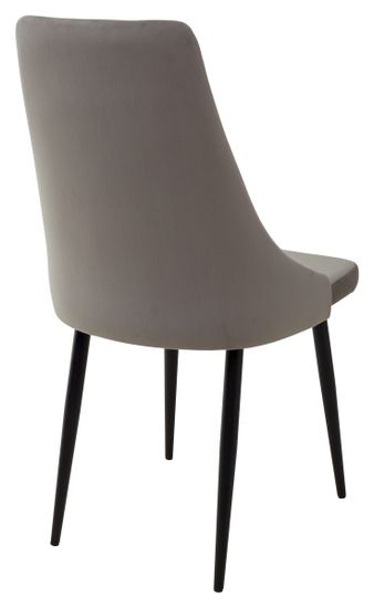 Стул Руссо Premier 25 Серый, велюр / черный каркас M-City