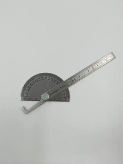 Транспортир с линейкой из нержавеющей стали 180 градусов