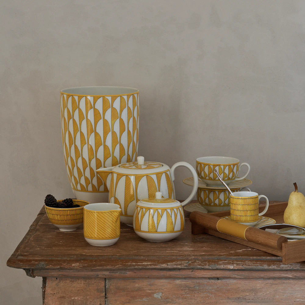 Кофейные чашки с блюдцем Soleil d'Hermes (2 шт.)