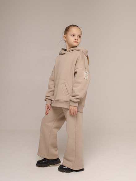 Брюки утепленные палаццо KIDS, нюд