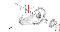 44310-KZZ-J00. COLLAR COMP., FR. WHEEL SIDE. Honda CRF250L-Rally250 (17-20), CRF300 all.