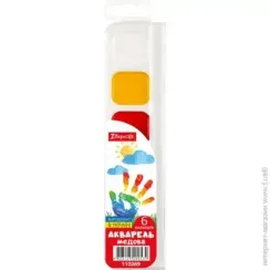 Akvarel boya \ Краски акварельные 6 цв. медовые б\п, 1Вересня, 110269