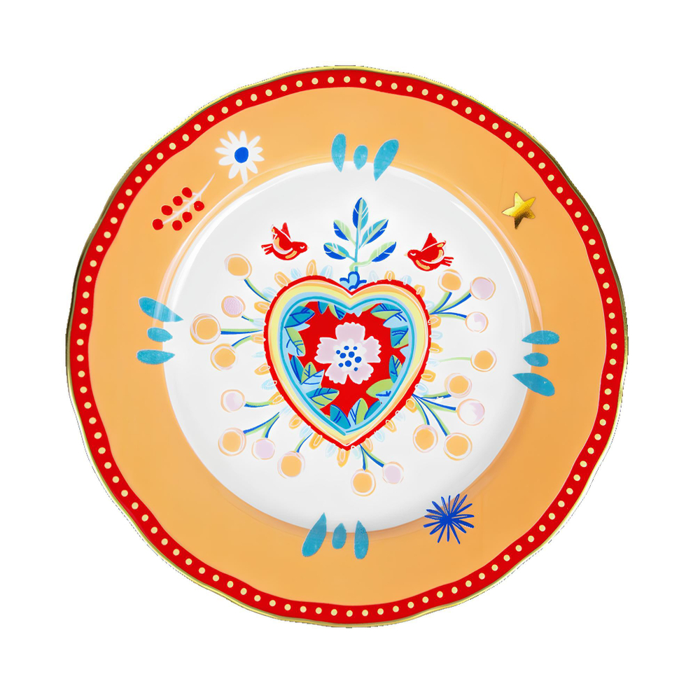 BACI MILANO Тарелка обеденная Сердце